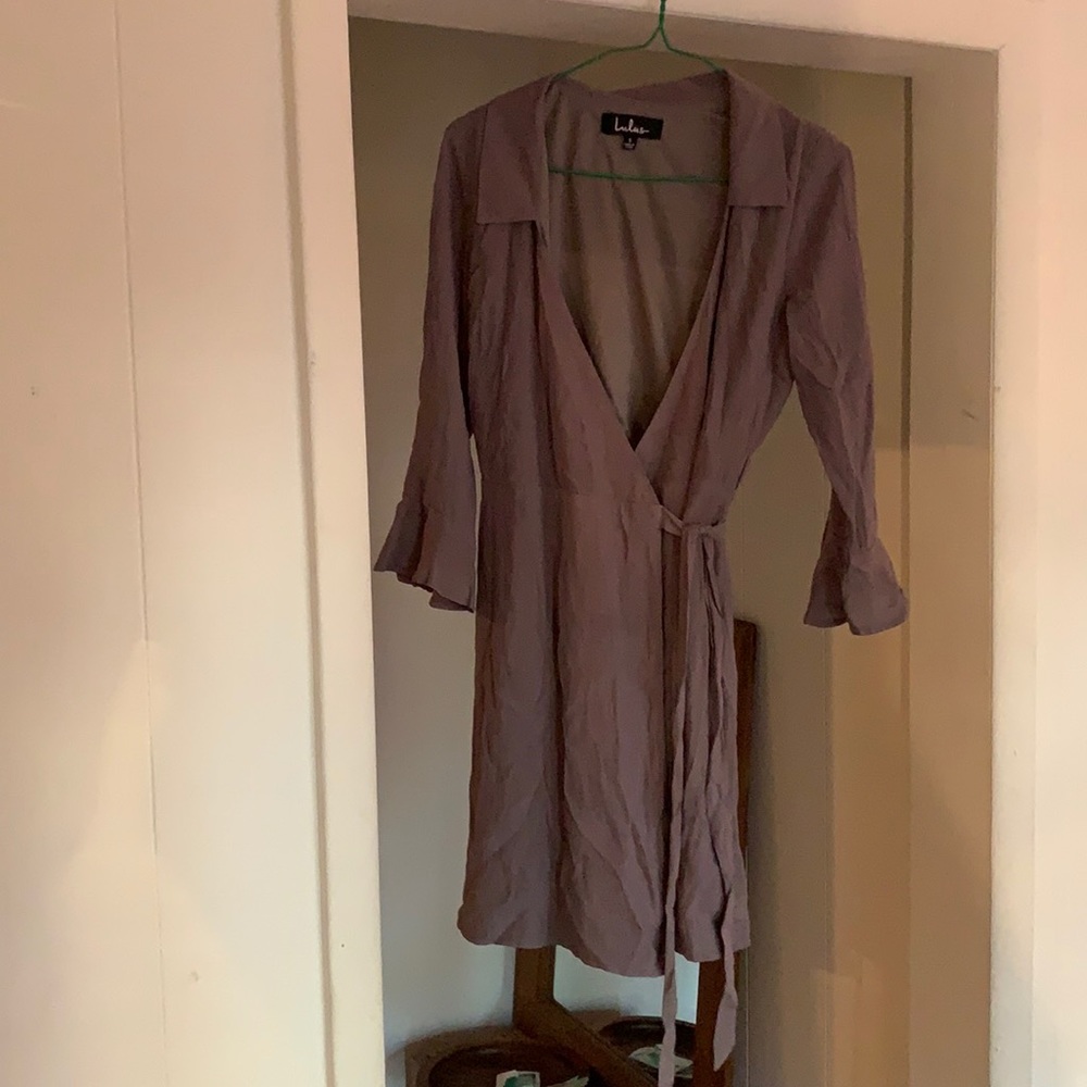 Lavender Wrap dress